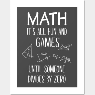 Funny Math Quote Posters and Art